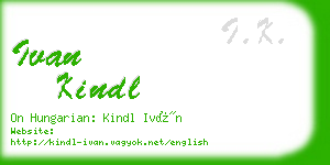 ivan kindl business card